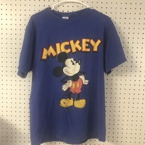 Mickey Mouse T‎ Shirt Adult Large Vintage 90s Velva Sheen Disney